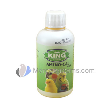 King Amino-Cal Plus 250 ml (tonic rich in minerals, trace elements and amino acids). For Birds