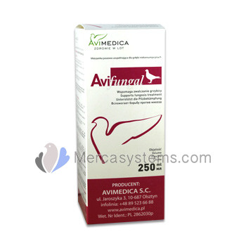 AviMedica AviFungal 250 ml (fungal infections) for pigeons and birds.