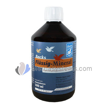 Pigeons products and medicines: Backs Flussing Minerals 500ml, (Liquid minerals and trace elements)