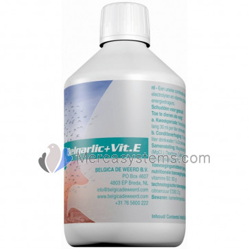De Weerd BelgaGarlic + Vitamina E 250 ml (aceite de ajo + vitamina E). productos para palomas 