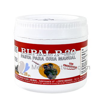 Bipal P-20 200 gr, (pasta for hand rearing chicks). For lovebirds and other birds
