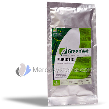 GreenVet Eubiotic 50gr, (enriched probiotic). For Pigeons and Birds