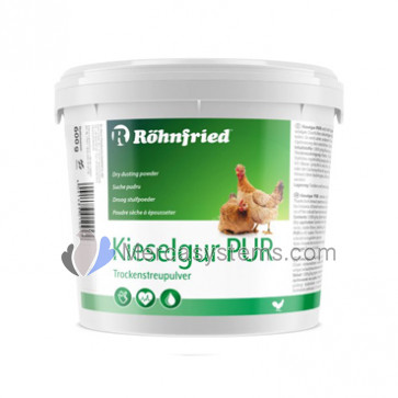 Rohnfried Kieselgur Pur 600 gr (NEW FORMULA effective against mites and other external parasites). For chickens, poultry and rabbits.