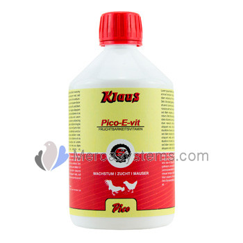 Poultry Produts: Klaus Pico-E-Vit 500ml for poultry, (improves fertility and egg laying)