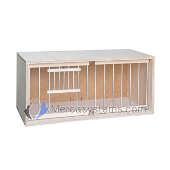 Strong Plywood Nest Box, with aluminum bars. For Pigeons 