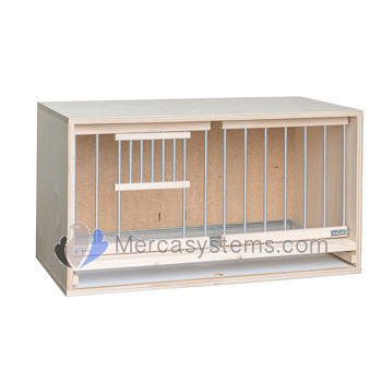 Nest Box, with grid, made from strong chipboard, with aluminum bars