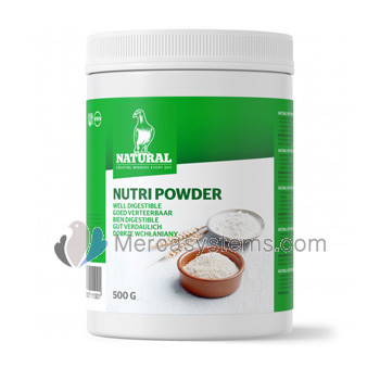 Natural NutriPowder 500gr, (energético con un alto contenido en proteínas e hidratos de carbono)