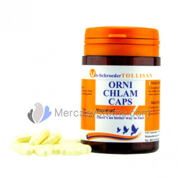 Tollisan Orni-Chlam 30 capsules, (ornithosis and Chlamydia). For Pigeons and Birds