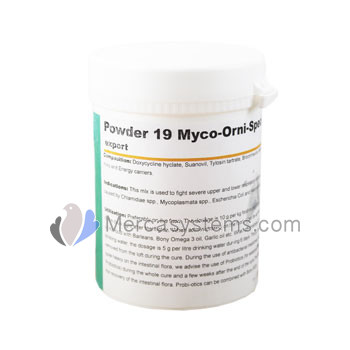 Pigeons Produts and Supplies: Powder 19 Myco-Orni-Special 100gr, (severe respiratory problems)