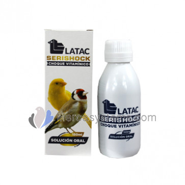 Latac Serishock 150ml (Vitamin shock for the highest nutritional requirements). For birds