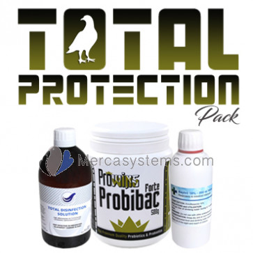 Pack Total Protection (3 products). Total protection for Pigeons and Birds in a single pack