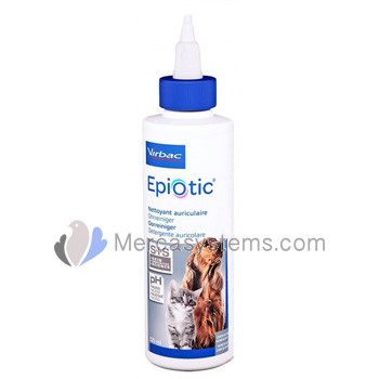 Virbac Epiotic 125ml, (Ear Cleaner for Cats And Dogs)