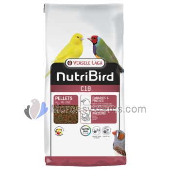 Versele Laga NutriBird C19 3kg (a balanced complete breeding food for canaries, tropical and European finches)